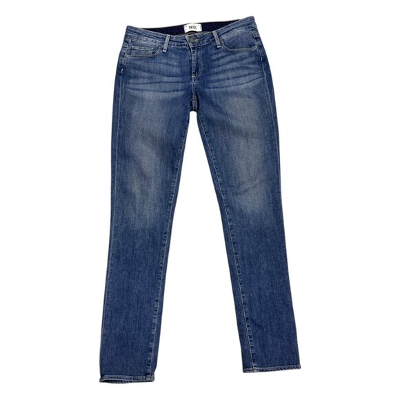 PAIGE Low Rise JIMMY SKINNY Designer Denim Pants Jeans Womens 30x32 - Picture 1 of 5